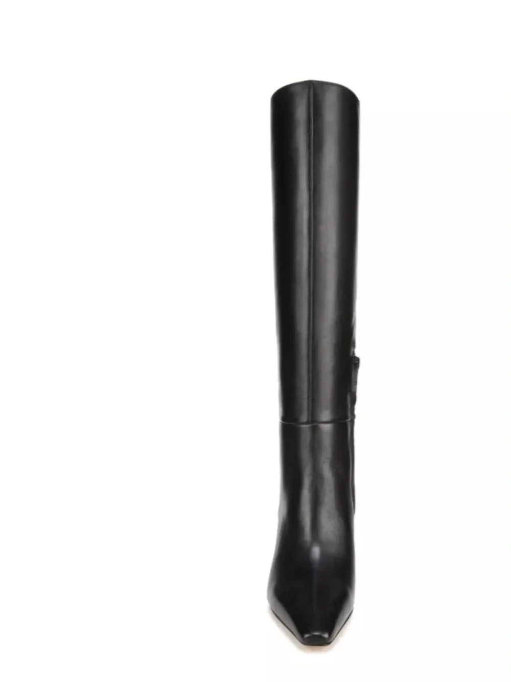 MUCCCUTE Classic Black Over-the-Knee Leather Boots with Block Heel